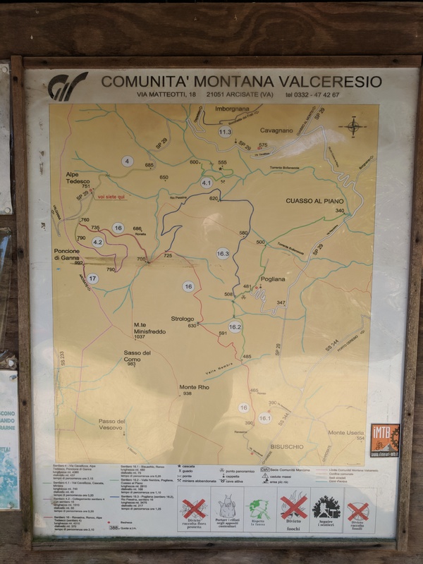 Mappa sentieri